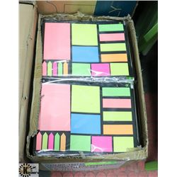 BOX OF ASSORTED COLOUR STICKY NOTES