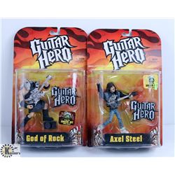 LOT OF 4 ASSORTED GUITAR HERO FIGURES.