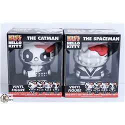 LOT OF 2 KISS HELLO KITTY FIGURES - SPACEMAN &