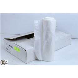 CASE OF 100 STRONG 42X48 CLEAR GARBAGE BAGS