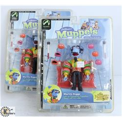 LOT OF 2 THE MUPPET SHOW MARVIN SUGGS FIGURES.