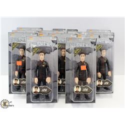 BOX OF FALL OUT BOY FIGURES.