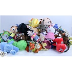 BOX OF ASSORTED PLUSH.