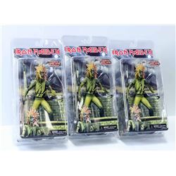 LOT OF 3 IRON MAIDEN FIGURES.