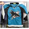 Image 1 : SAN JOSE SHARKS JERSEY MEDIUM.