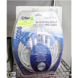 LOGITECH WHITE CAMERA WITH 100FT OF BNC CABLE.