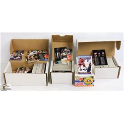 BOX WITH ASSORTED PACKS OF NON SEALED CARDS