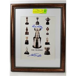 NHL RED KELLY & TED KENNEDY DUEL SIGNED PHOTO