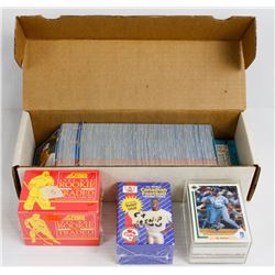 BOX OF OPEN PACKS DONRUSS 91 BASEBALL CARDS