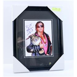 WWE LEGEND BRETT THE HITMAN HART SIGNED PHOTO