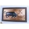 Image 1 : BRASS BULLFIGHTER WITH BULL WALL HANGING