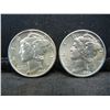 Image 1 : 1940+42 Mercury Dimes CH BU White