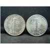 Image 2 : 1940+42 Mercury Dimes CH BU White