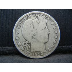 1912 S barber Half Dollar