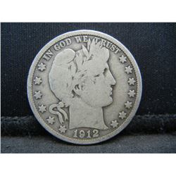 1912 D Barber Half Dollar