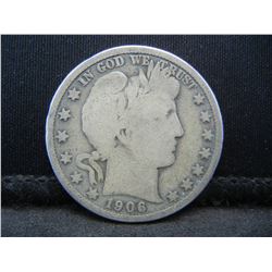 1906 Barber Half Dollar