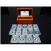 Image 1 : (14) Piece Set 2007 ICG PF70 Cents thru Dollars In Nice Display Box