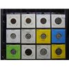 Image 1 : Misc Sheet of Collector Coins (5) Higher Grade Merc Dimes (3) Indian Cents (2) Silver Quarter War Ni