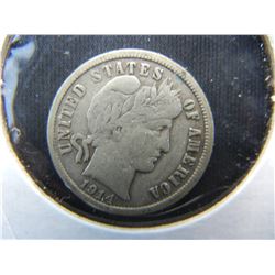 1914 D Barber Dime Strong Details