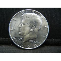 1964 Kennedy Half Dollar - 90% Silver - Uncirculated- From Mint Roll