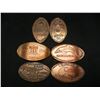 Image 1 : (6) ELONGATED PENNIES (BERMUDA/HOLLYWOOD, ETC.)