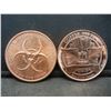 Image 2 : (2) COPPER BU ROUNDS