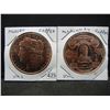 Image 1 : (2) Copper Rounds .999, Morgan and McKinley Designs