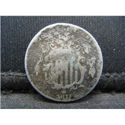 1875 Shield Nickel