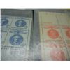 Image 4 : 10 Vintage Unused Plate Block Stamps