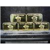 Image 2 : Clad 5 One Gram 100 Mills .999 Fine Gold Buffalo Collector Bars Clad