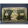 Image 1 : One Troy Ounce .999 Fine Brass Mayflower Bar