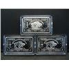 Image 1 : Clad 3 One Troy Ounce German Silver Buffalo Collector Bars Clad