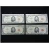 Image 1 : (4) 1963 $5 Red Seals