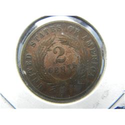1864 Shield Two Cent Piece