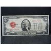 Image 1 : 1928-D $2 Red Seal United States Note.  Nice Crisp Note.  Serial # D08712827A