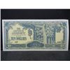 Image 1 : World War II Japanese Uncirculated 10 Dollars Malaya Occupation Note.
