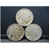 Image 1 : 1917 1918 1919 Buffalo Nickels.