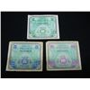 Image 1 : France 2, 5, & 10 Francs Military Currency Notes.