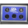 Image 3 : 2000 United States State Quarter 5-Coin Proof Set With Gov't Packaging & COA.