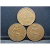Image 1 : (3) VINTAGE GREAT BRITAIN 1/2 PENNIES (1910-1923-1958)