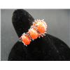 Image 2 : WOMAN'S ORANGE FIRE OPAL RING (SIZE 6), FASHION JEWELRY
