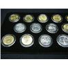 Image 2 : 1999 P and D Gold and Platinum State Quarters in display.  Twenty Coins.  BU.