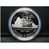Image 2 : 1987 Canada Davis Strait Commemorative Silver Dollar.  GEM Proof-like in box.