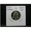 Image 3 : 1961 Washington Quarter.  GEM MS 65 Cameo