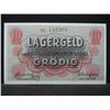 Image 2 : 1915 Austria 10 Heller Grodig WWI Prisoner of War Note.  Crisp Uncirculated