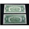 Image 5 : (2) 1928 G Two Dollar Bank Notes