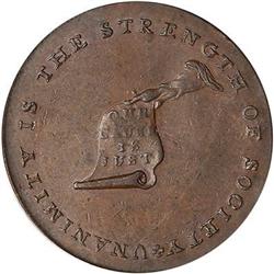 Lot 4 - (c.1792-94) Kentucky Cent Plain Breen-1155 PCGSAU58 BN