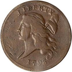 Lot 7 - 1793 Flowing Hair Half Cent. C3 R3 PCGS VF20