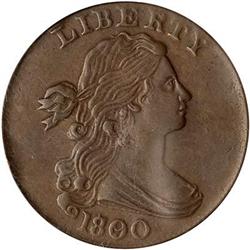 Lot 14 - 1800 Draped Bust Cent. 80 over 79 S-192 R3 PCGS XF40
