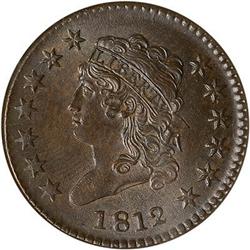 Lot 15 - 1812 Classic Head Cent S-288 R2 NGC MS66 Brown.